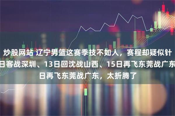 炒股网站 辽宁男篮这赛季技不如人，赛程却疑似针对，3月11日客战深圳、13日回沈战山西、15日再飞东莞战广东，太折腾了